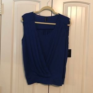 NWT HeartSoul Cobalt Blue Sleeveless Blouse